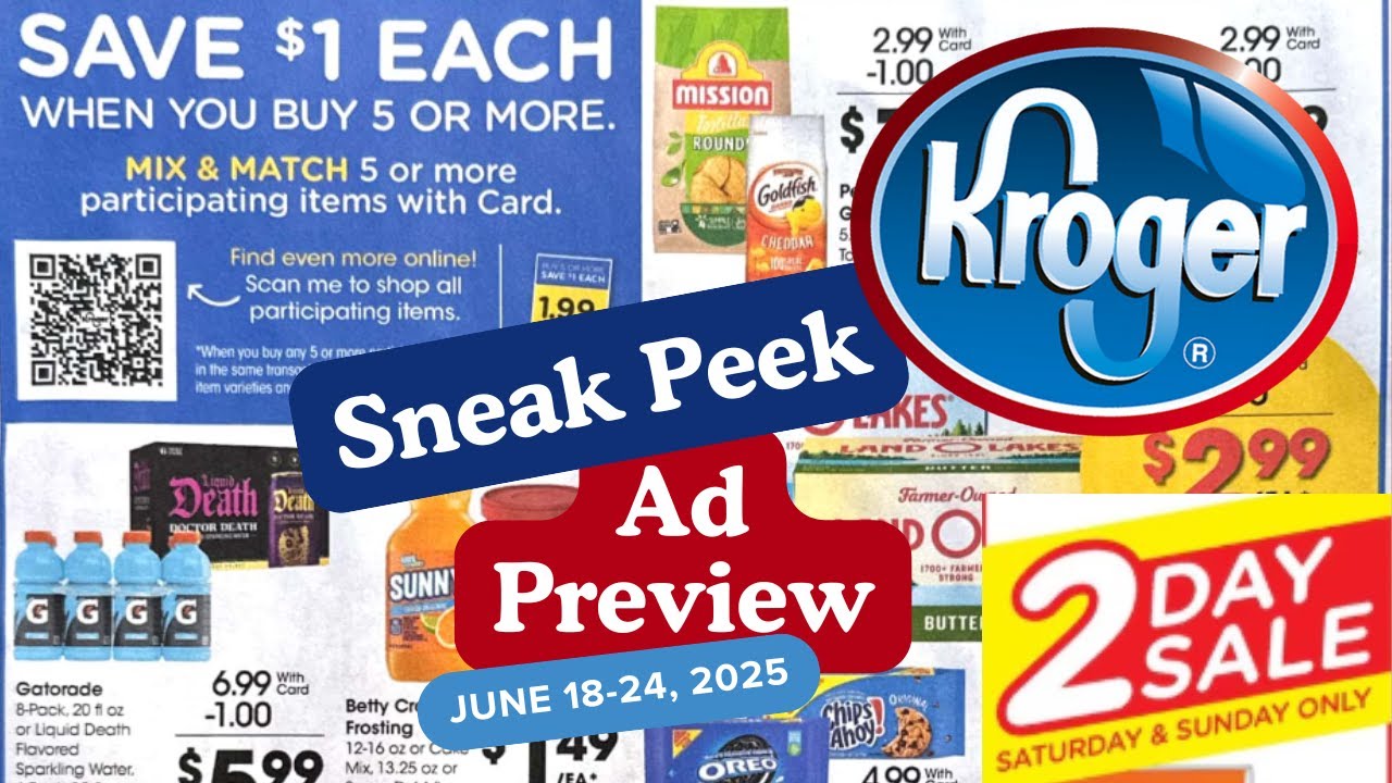 *MEGA SALE* Kroger Ad Preview for 6/18-6/24 | NEW Mega Sale, Weekly Digitals, Buy 2 Save $10, & MORE