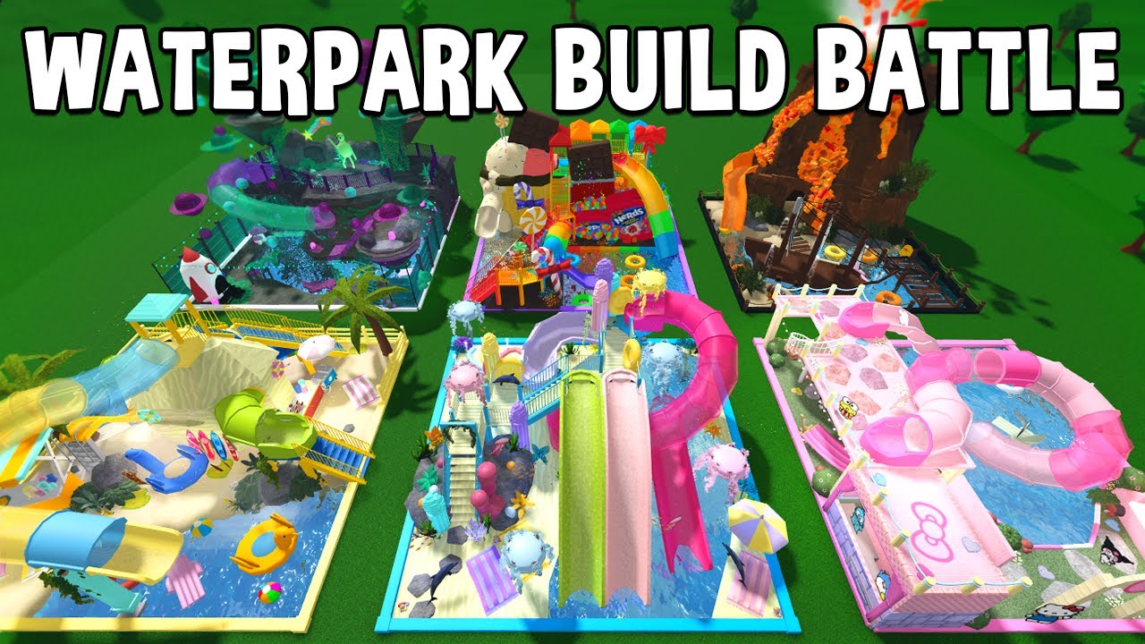 MEGA Waterpark Build-Off CHALLENGE!