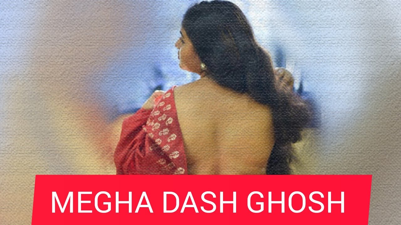 MEGHA DAS GHOSH RED SAREE PAINTING ll HOW TO DRAW MEGHA DAS GHOSH DRAWING