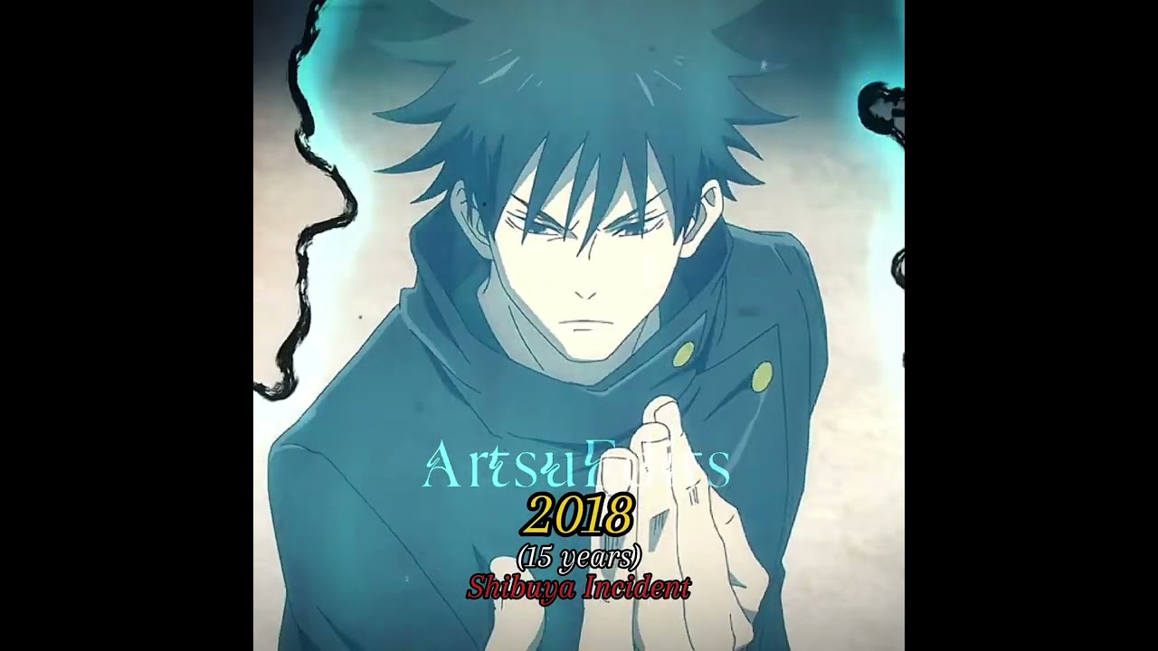 Megumi Fushiguro Through The Years #jujutsukaisen #anime