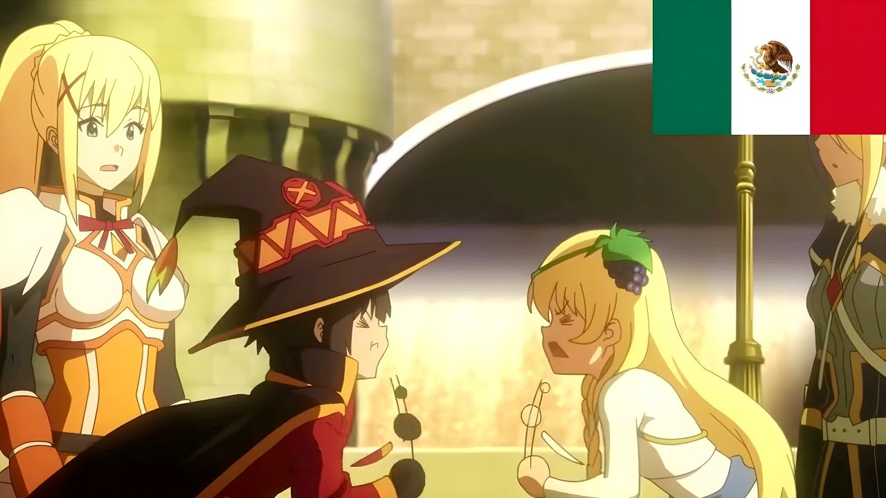 Megumin y la princesa Iris pelean por Kazuma | Konosuba temporada 3 doblaje latino