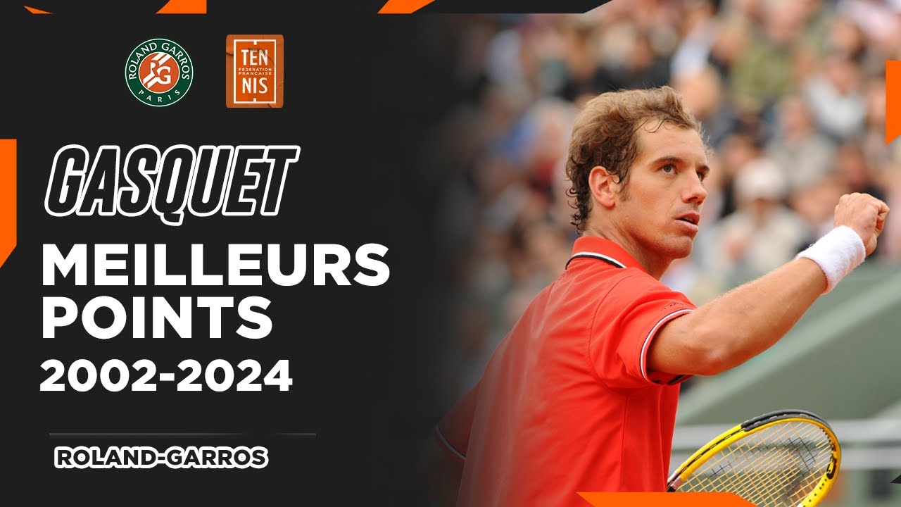 Meilleurs points de Richard Gasquet à Roland-Garros - 2002-2024 | FFT