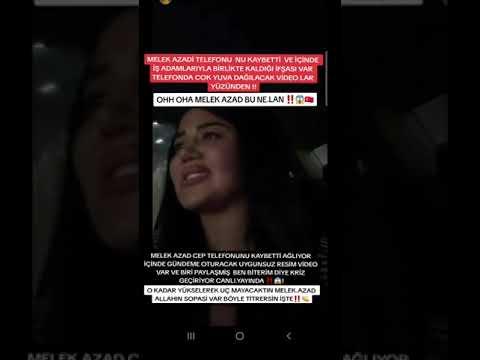 MELEK AZAD TELEFONUNU KAYBETİ VE İÇİNDE İŞ ADAMLARIYLA BİRLİKTE GÖRÜNTÜLERİ VAR ( ÇOK YUVA DAĞILACAK