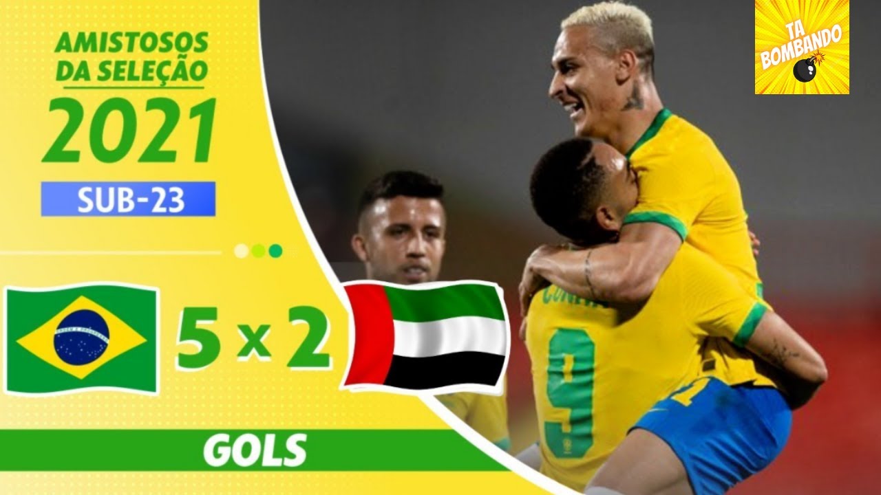 MELHORES MOMENTOS BRASIL 5 X 2 EMIRADOS ÁRABES UNIDOS