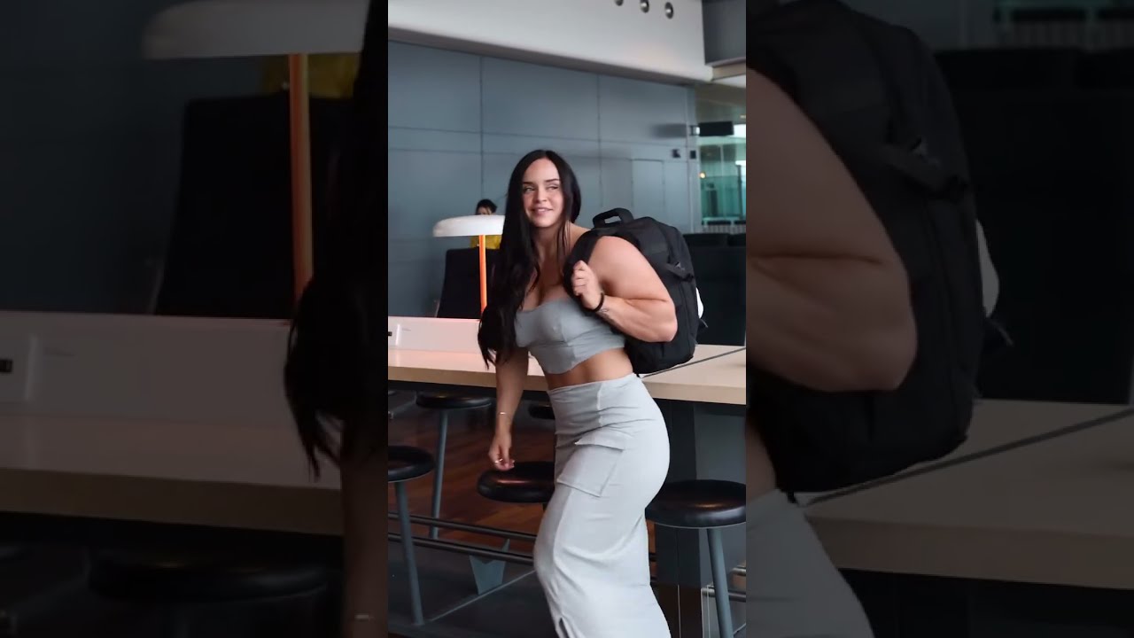 Melinda Lindmark's INSANE Muscle Flex by the Pool! 💪🔥