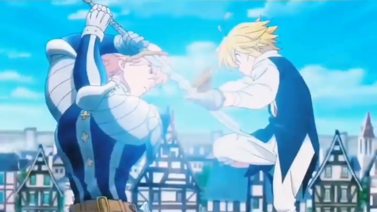 MELIODAS VS GILTHUNDER FIGHT SCENE | SEVEN DEADLY SINS