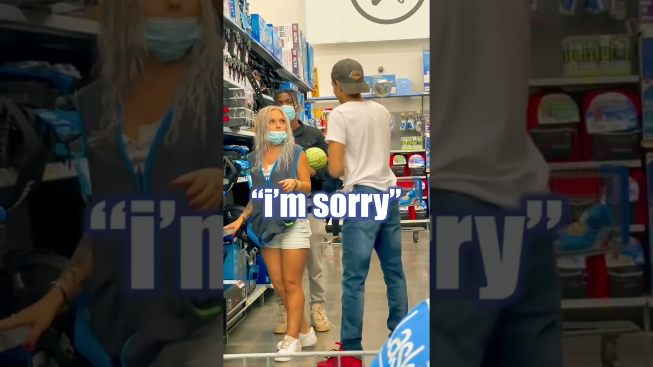 MELONS PRANK WALMART EDITION GONE COMPLETELY WRONG (SHE ALMOST KICKED ME OUT) 🍉💀 #shorts