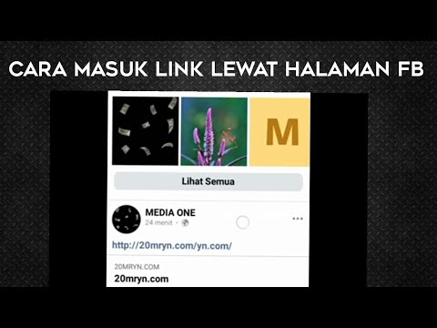Membuka link Link  Mbah Maryono di halaman Facebook
