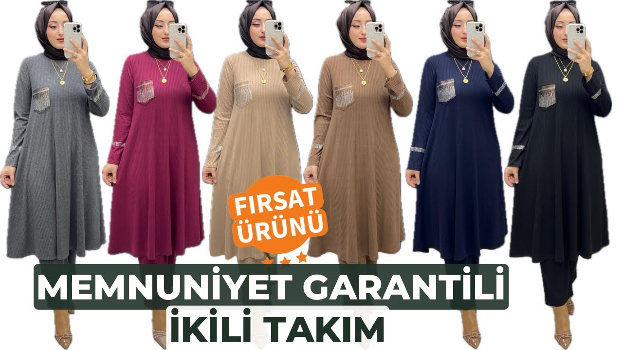 MEMNUNİYET GARANTİLİ İKİLİ TAKIM-GÖKTUN MODA
