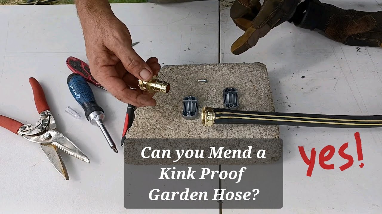 Mending a Kink Proof Garden Hose- Homestead Skills and Maintenance Teaching My Son How To diy Tools