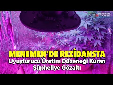 Menemen'de bir rezidansta uyuşturucu üretim düzeneği hazırlayan şüpheliye gözaltı
