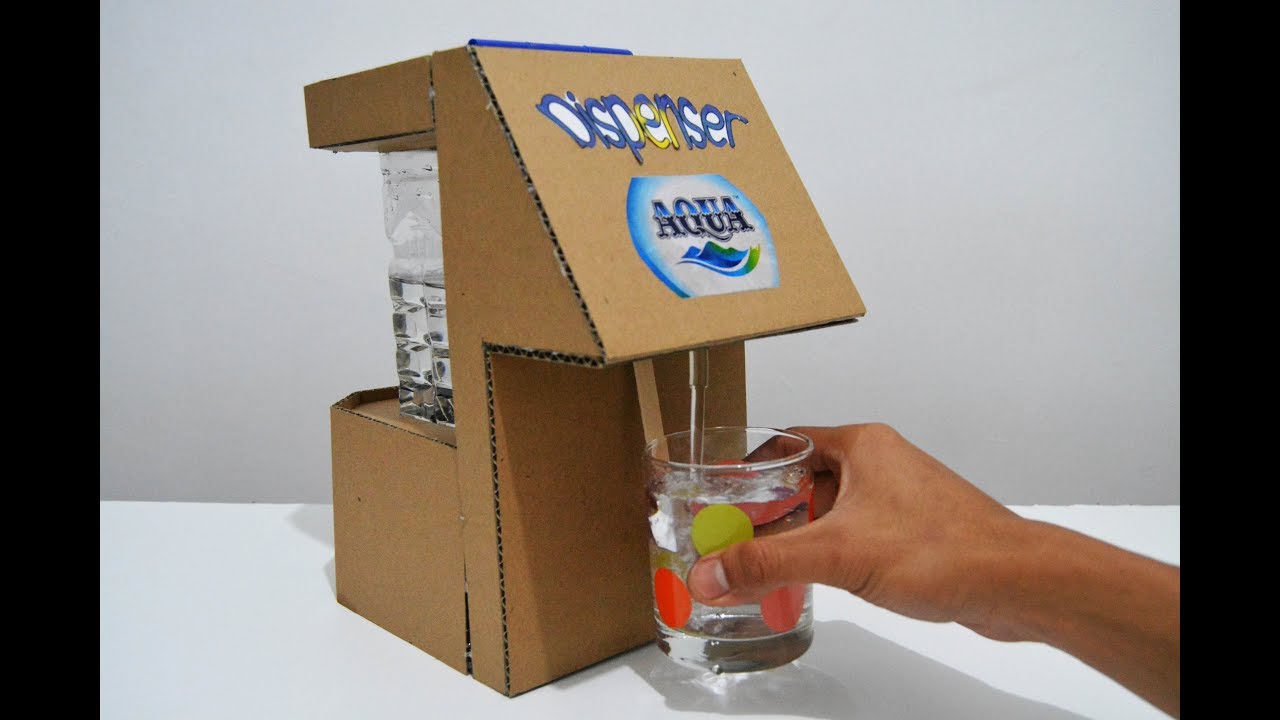 MENGAGUMKAN! DARI SELEMBAR KARDUS MENJADI DISPENSER AIR MINUM-Mainan Anak Berfaedah