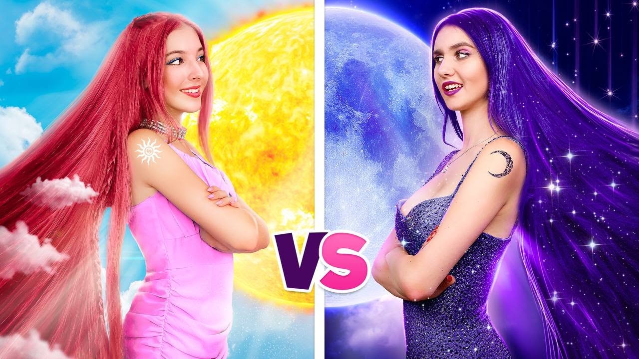 Menina Dia vs Menina Noite! Aluna Nova na Escola | Boa Colega de Quarto vs Colega de Quarto Ruim
