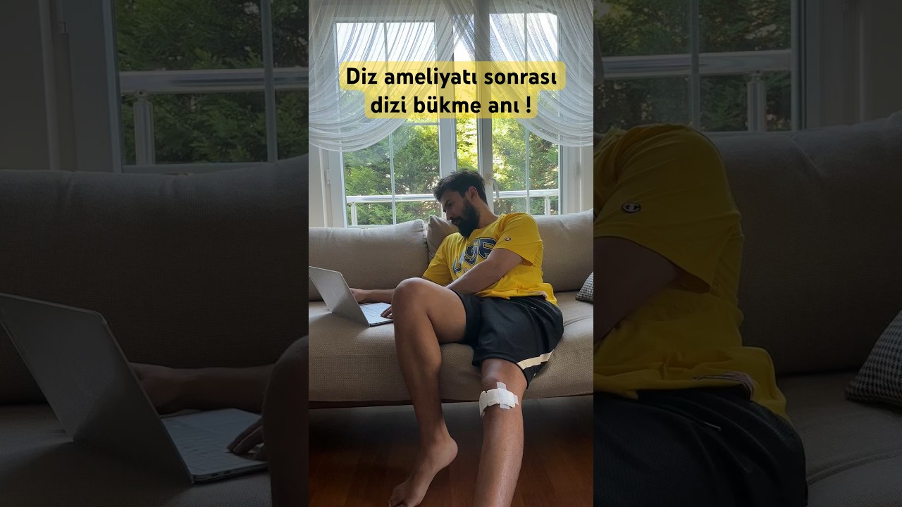#menisküs ameliyatı sonrası diz bükme tekniği 4. Günüm