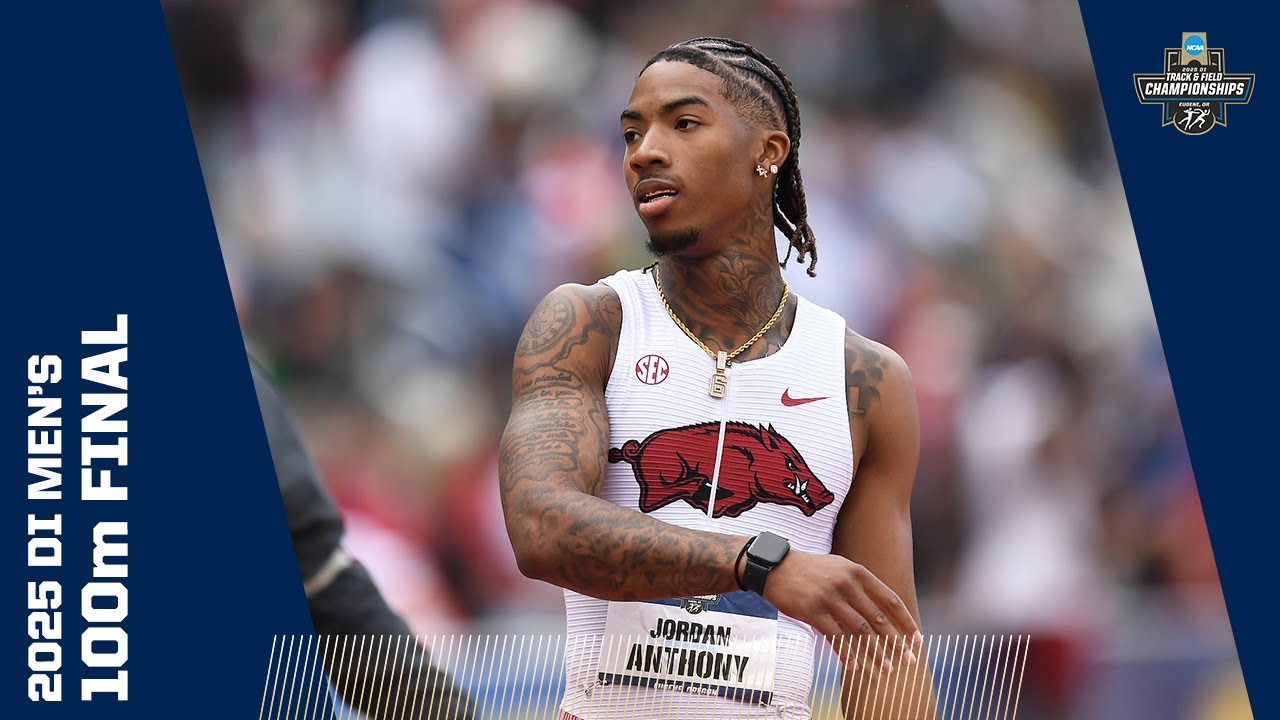 Men's 100m final - 2025 NCAA outdoor track and field championships