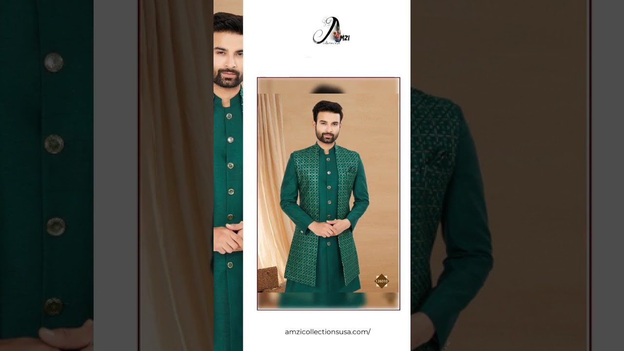 Men's Sherwani with Kurta Pajama
