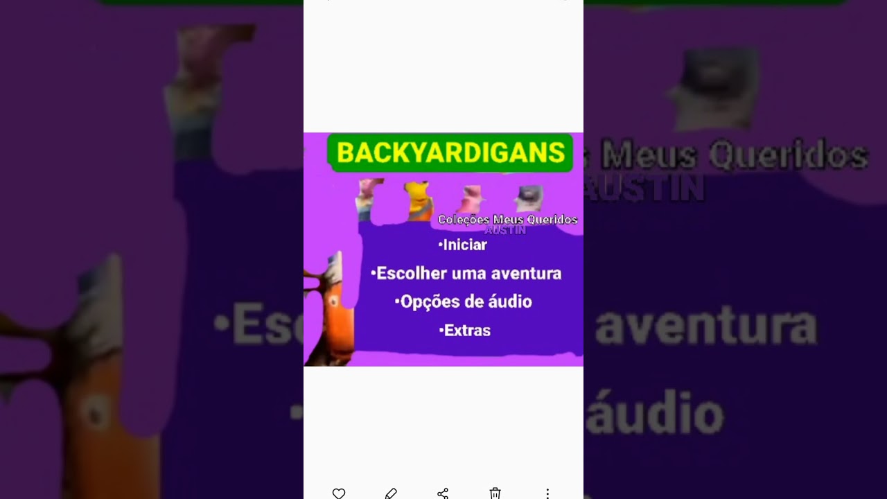 Menu - DVD - Backyardigans | Coleções Meus Queridos AUSTIN - Disco 2 -  Mathews Cruz