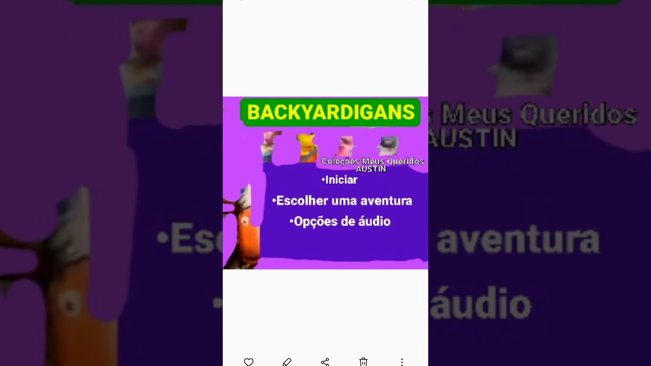 Menu - DVD - Os Backyardigans: Coleções Meus Queridos AUSTIN - 2004