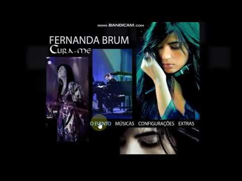 Menu do DVD Fernanda Brum Cura-Me Ao Vivo (2008)