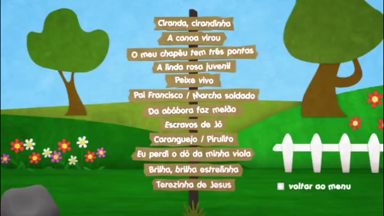 Menu DVD Os Pequerruchos Cantigas De Roda V3