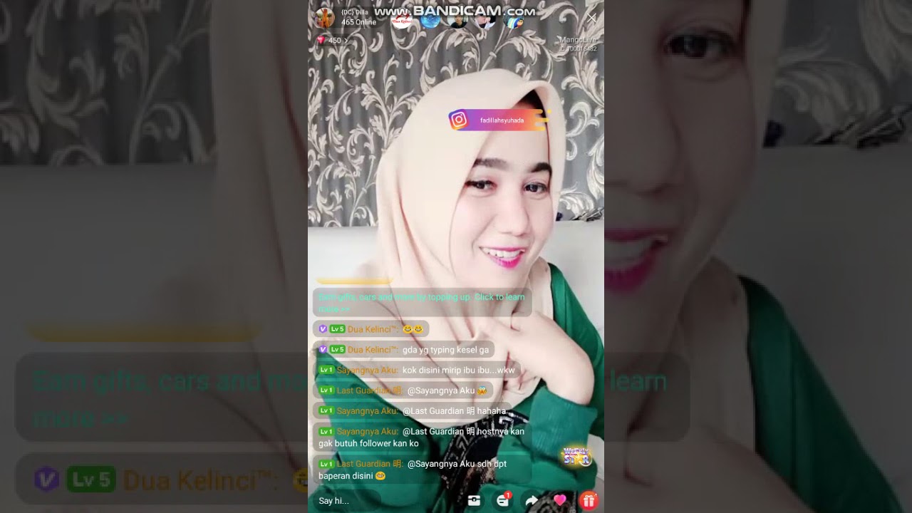 Menyapa Streamers Special Valentine : Keseruan host {DC} Dilla saat Live di aplikasi Mango Live