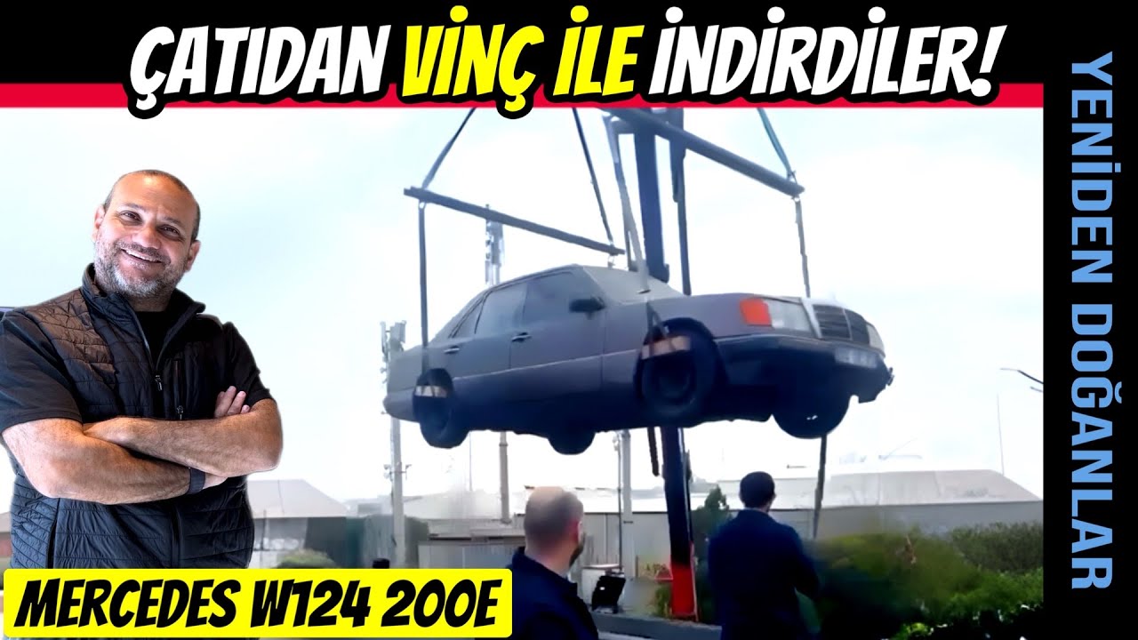 Mercedes 200E W124 | 9 Yıl Sonra Fabrika Çatısından Vinçle İndirdiler!