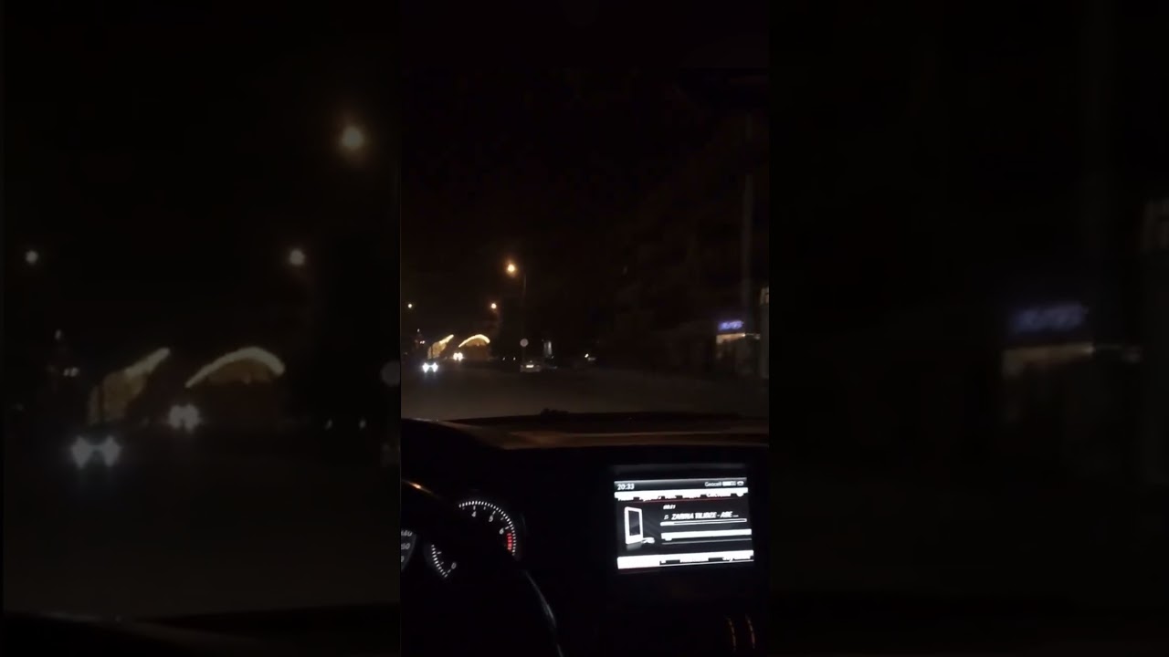 Mercedes C63 AMG night (New Year)
