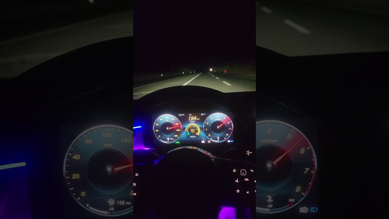 Mercedes cla200 Amg Gece sürüşü