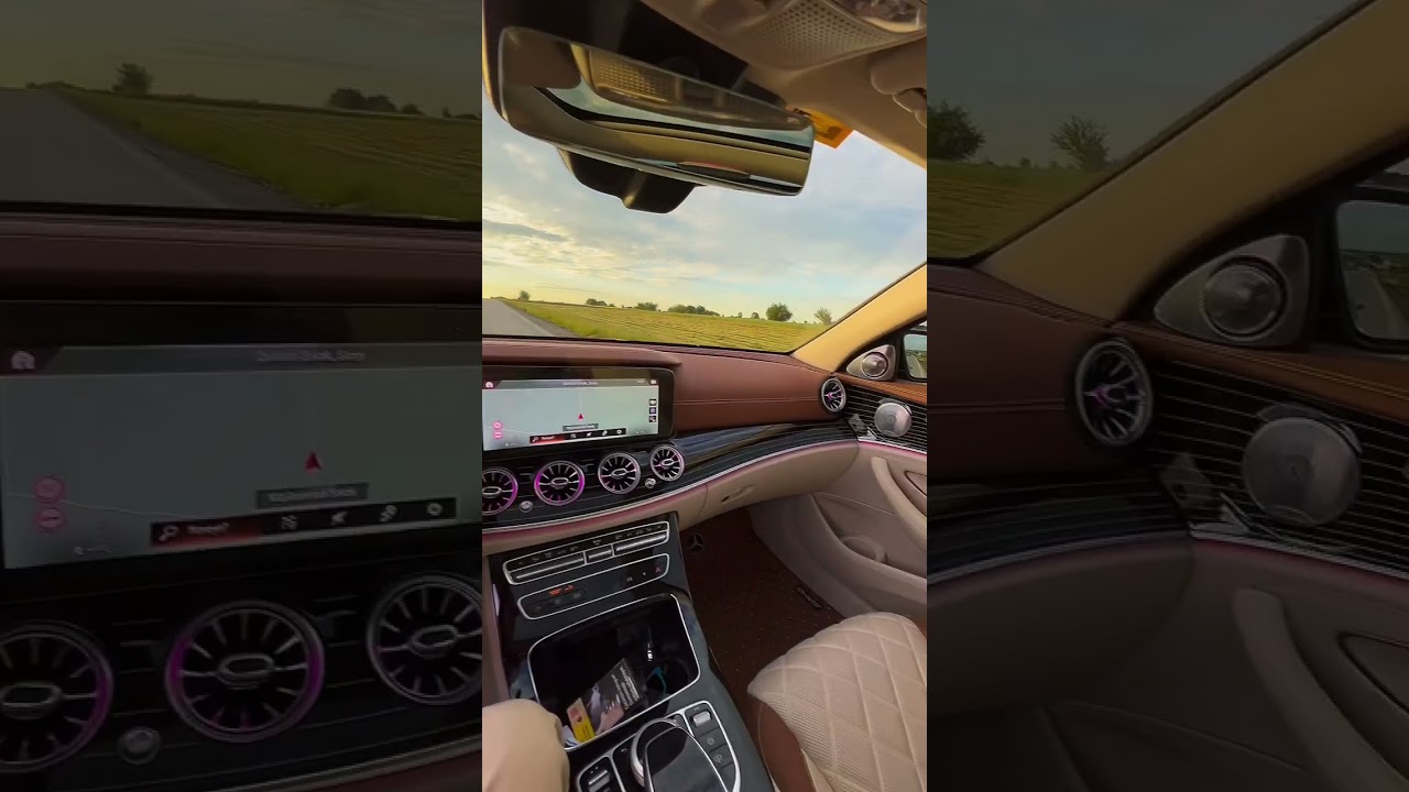 Mercedes E Class Kürtçe Gün Batımı Araba Snap  #mercedes #rojda #sunset #keşfet #araba #shorts