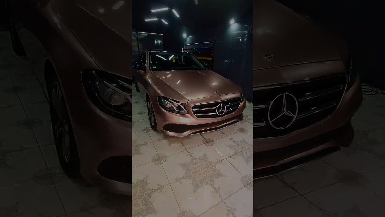 Mercedes E Class Rose Gold Araç Kaplama🔥 #mercedes #mercedeseclass #carwrap #auto