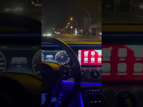 Mercedes E serisi gece snap hd araba snapleri
