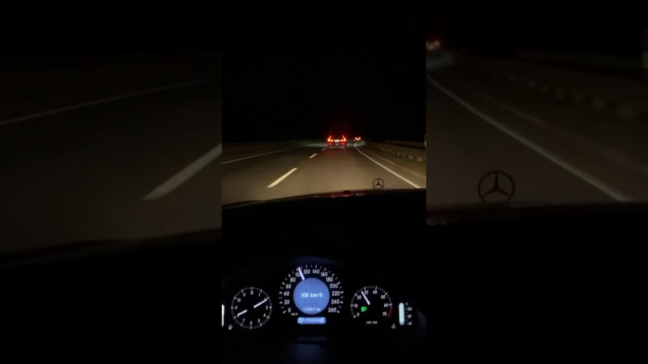 mercedes snap araba snapleri gece