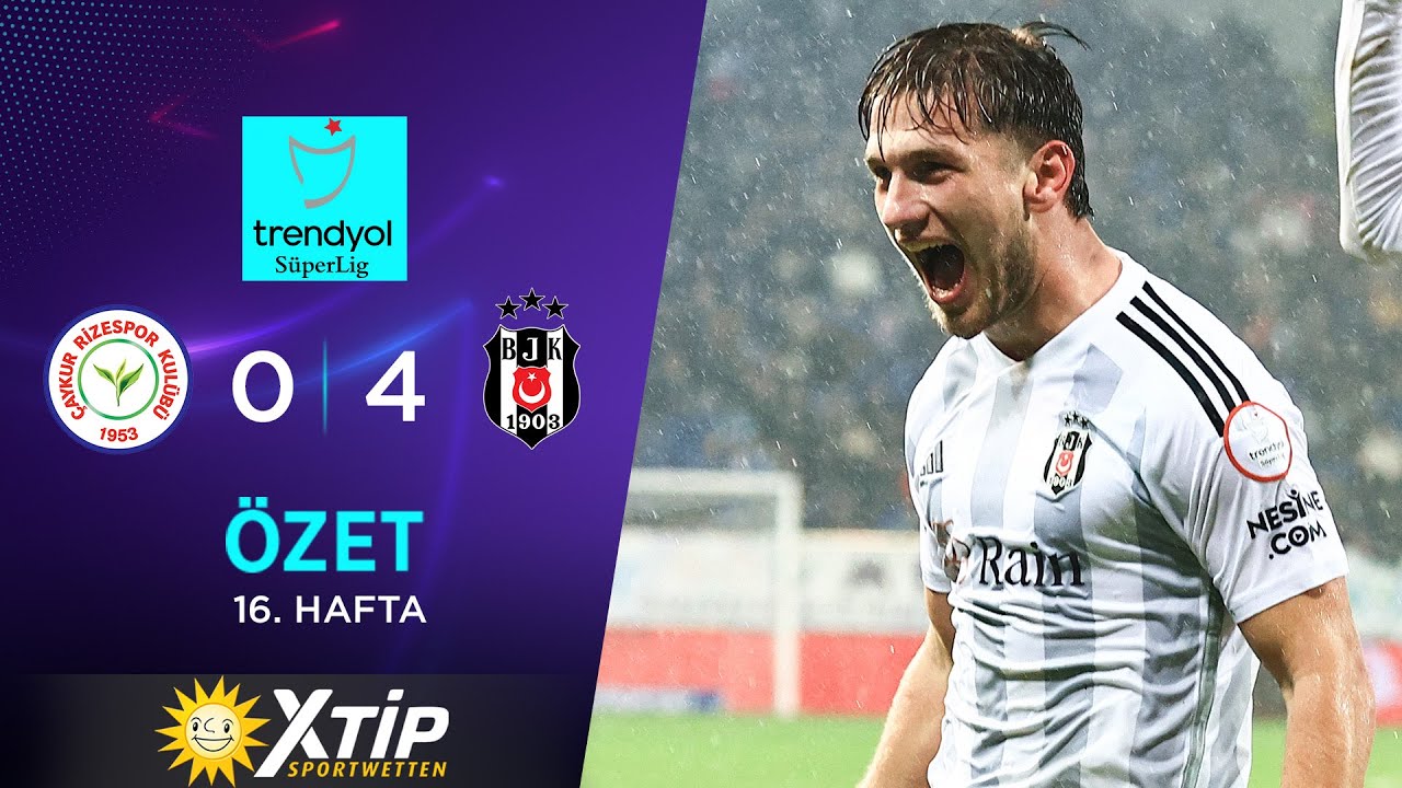 MERKUR BETS | Çaykur Rizespor (0-4) Beşiktaş - Highlights/Özet | Trendyol Süper Lig - 2023/24
