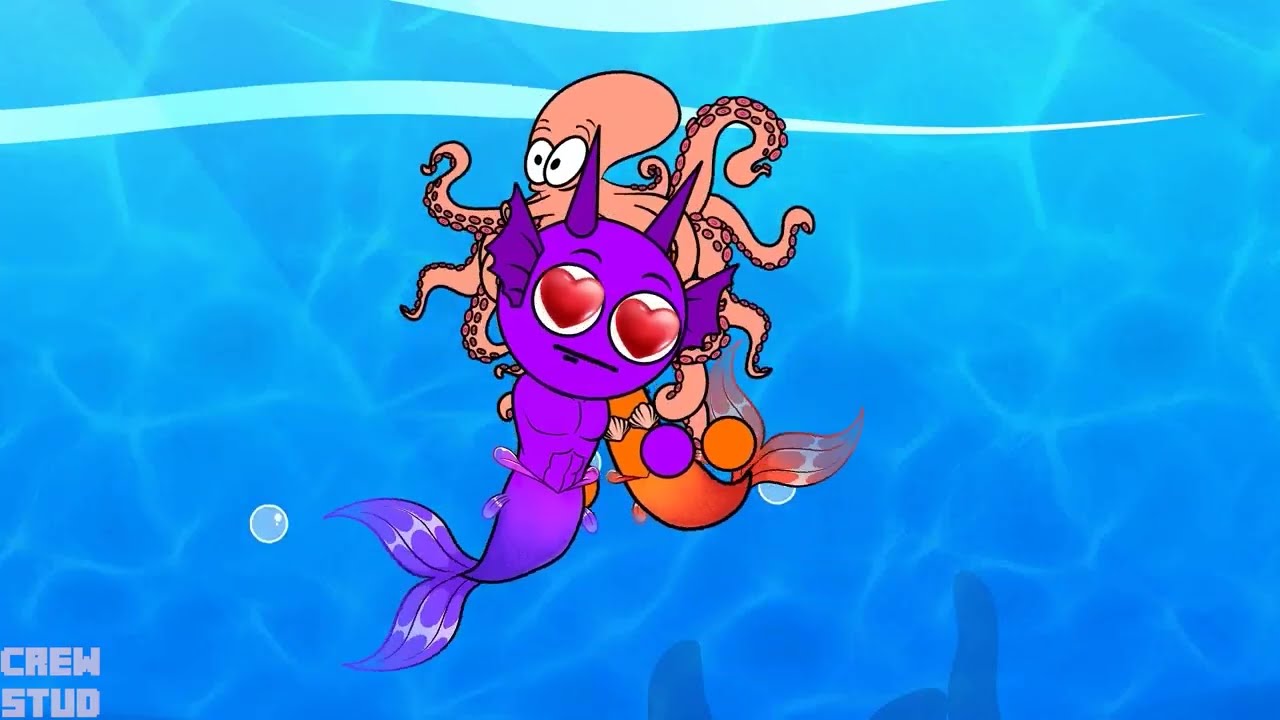 Mermaid PINK PINKI Has A Baby! - Very Happy Story | Incredibox Sprunki Animation