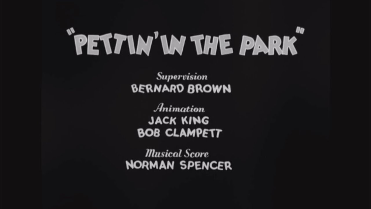Merrie Melodies (1934): Pettin In The Park Intro And Outro