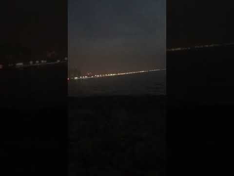 mersin marina gece manzara sahil