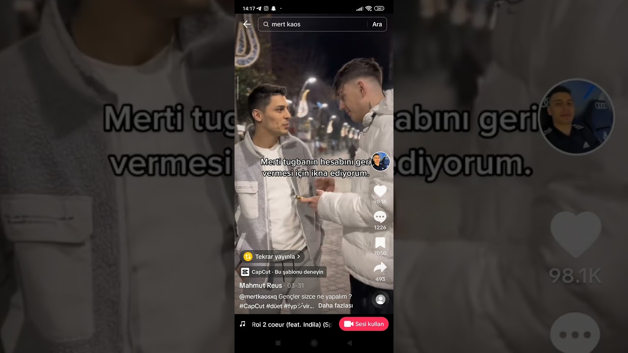 mert kaos Tuğba Eroğlu'nun hesabını aldı sizce birbirlerini seviyorlar mi en çok izlenen tiktok vine