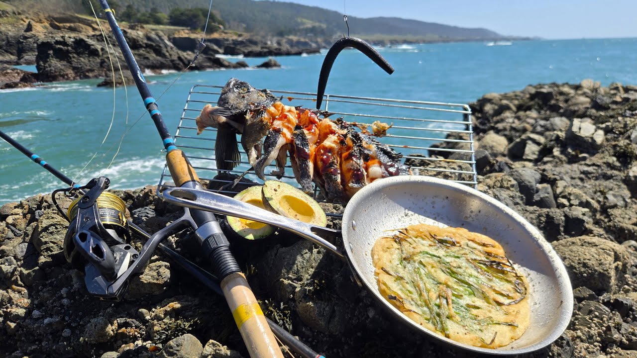 Mesquite Grilled Ocean Fish Caught with Freshwater Bass Techniques