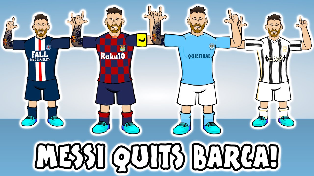 😲MESSI QUITS BARCA!😲 Man City? PSG? Man Utd? Juventus? (Transfer Request Song)