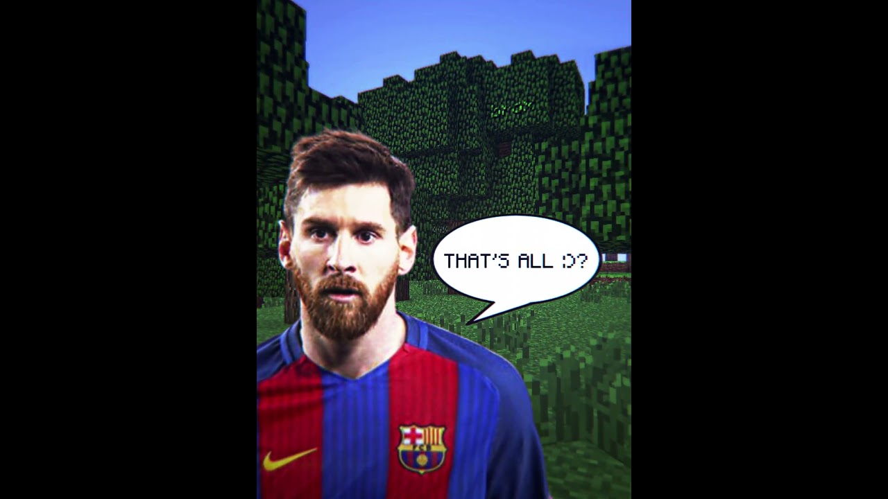 Messi VS Ronaldo in Minecraft 🥶 #shorts #viral #funny #trending