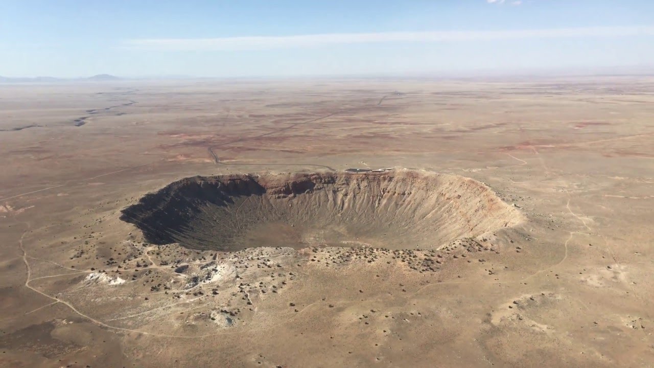 Meteor Crater From The Air - 4K Quality