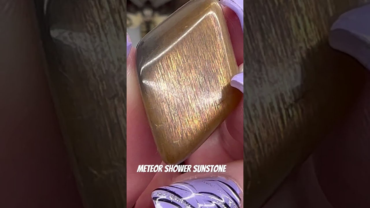 Meteor Shower Sunstone is now available at Fireside Crystals & Minerals! #crystals #sunstone