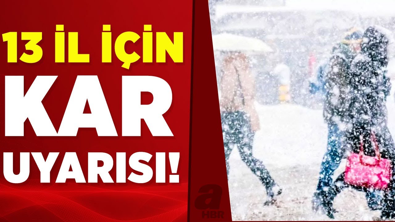 Meteoroloji bölge bölge uyardı! 13 il için kar uyarısı yapıldı! | A Haber