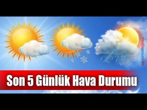 meteoroloji genel müdürülüğü 5 günlük hava durumu Haritalı 17-21 Ocak 2020
