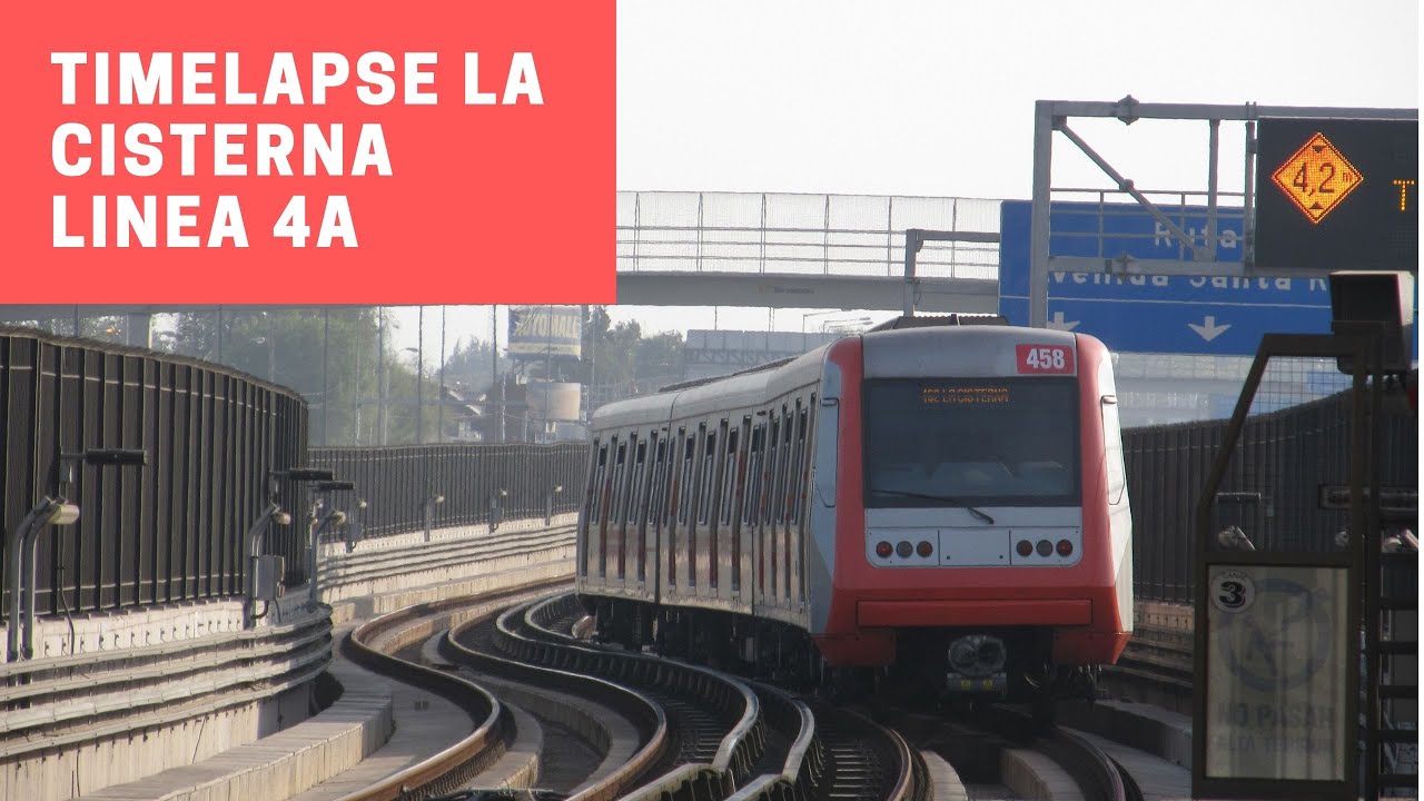 Metro de Santiago | Timelapse estación La Cisterna (L4A)