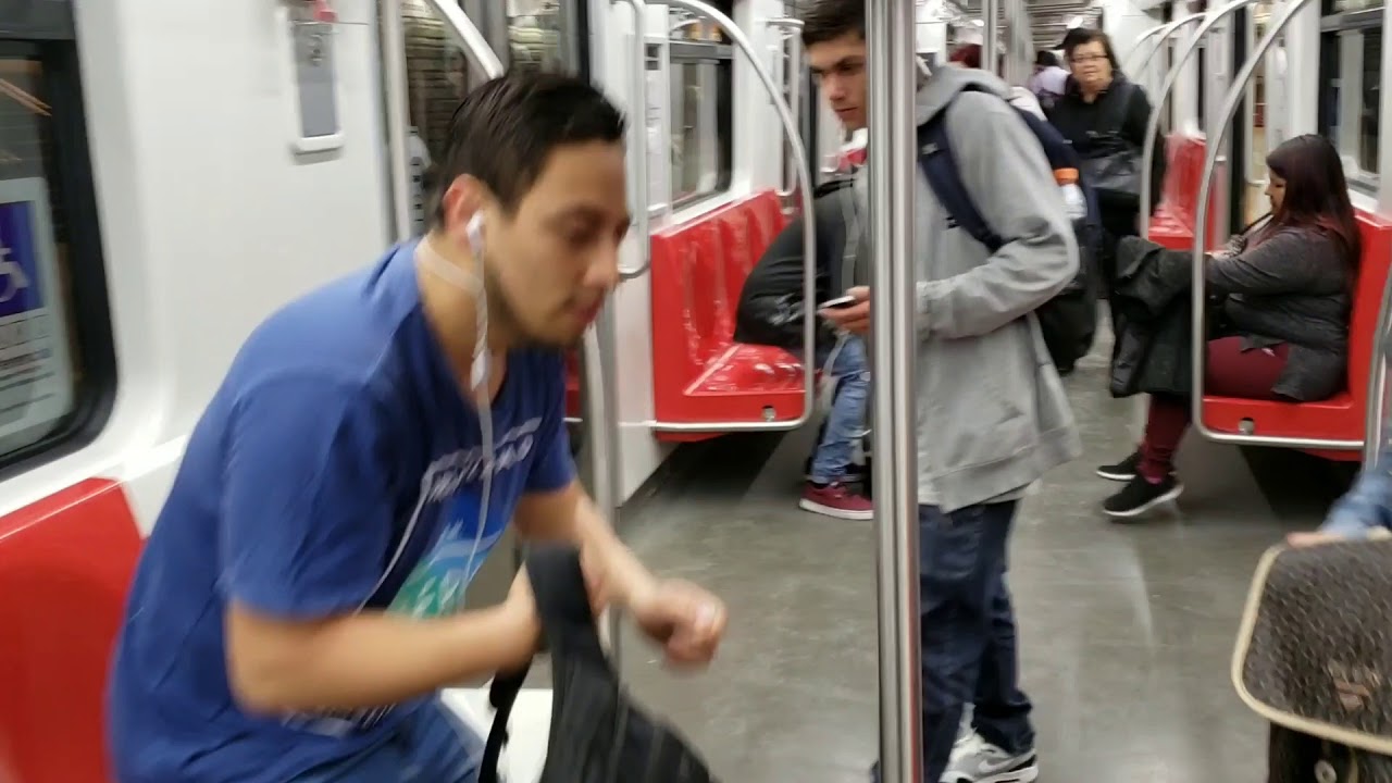 Metro de Santiago: trenes Alstom NS74, NS04 y NS16 por estacion La Cisterna