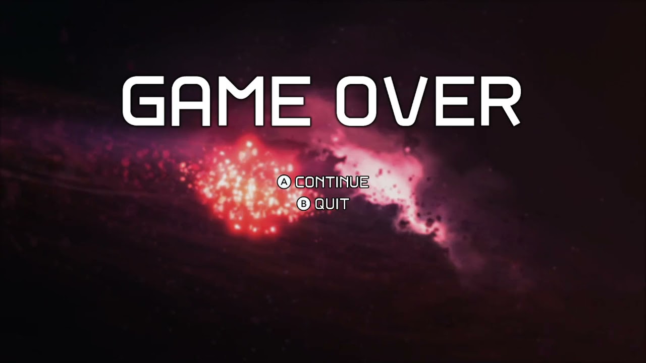 Metroid Dread - Ending Game Over Screen