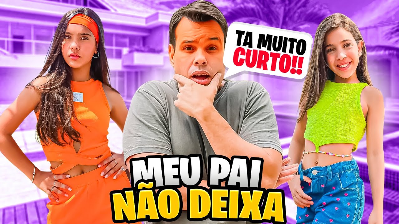 MEU PAI REAGINDO A NOSSAS ROUPAS NOVAS *ELE VAI DEIXAR USAR ?