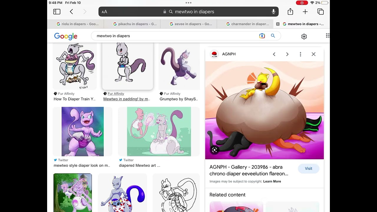 Mewtwo in diapers