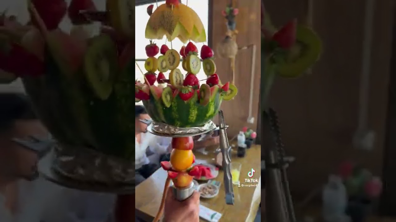 Meyveli ve ateşli nargile yapımı